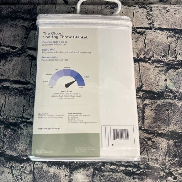 Coop Home Goods 60x50" Cloud Modern Solid Spandex Knitted Cooling Throw Blanket - Picture 6 of 13